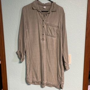 Chambray Dress long sleeve